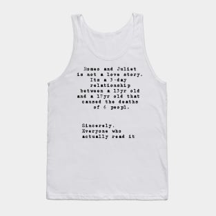 Romeo And Juliet Tank Top